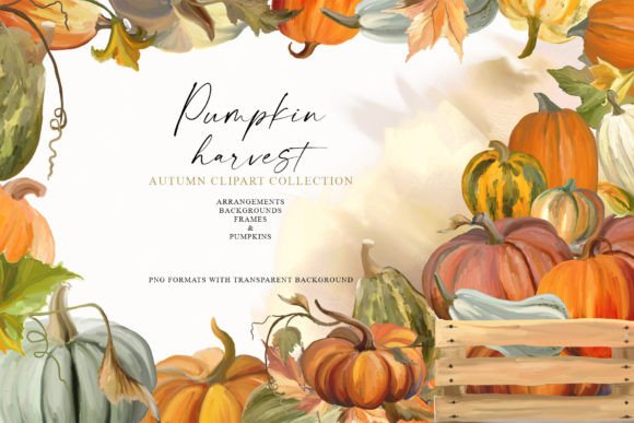 Elevating Autumn Design with the Artistry of Pumpkin Harvest Clipart