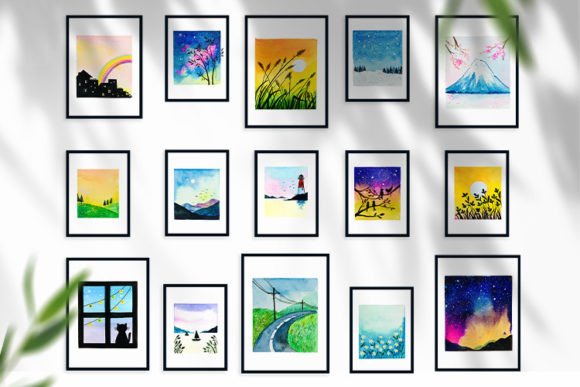 Elevating Creative Workflows with Watercolor Paintings, Landscapes Wall Art