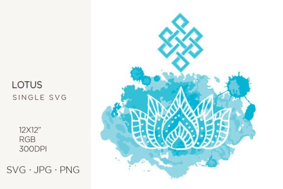 Elevating Digital Creativity with Watercolor Splash Lotus Flower, Svgi Assets
