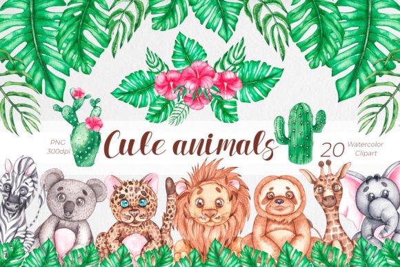 Mastering Cute Animals Watercolor Clipart PNG for Professional Design