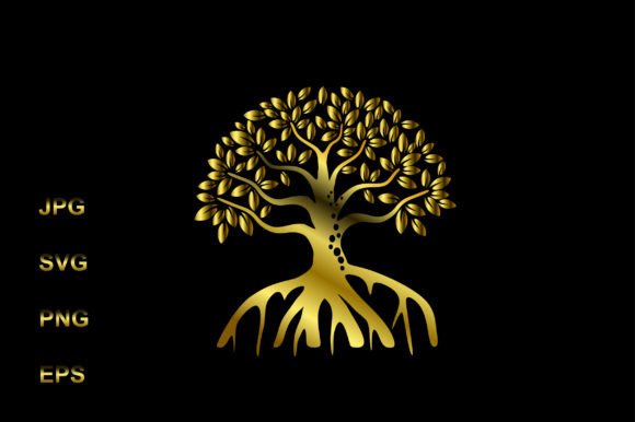 Unlocking Brand Identity with the Golden Mangrove Tree Logo Design