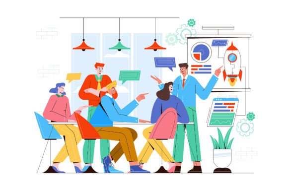 Visualizing Success: The Power of Teamwork Vector Illustrations in Modern Design